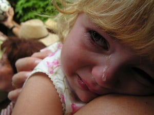 Child crying: Life is not fair because God is not fair